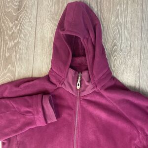 Mountain hardwear‎ Full Zip Women's Jacket Hooded Hoodie Purple Pockets L Hiking